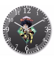 My Hero Academia Duvar Saati Bombeli Gercek Cam