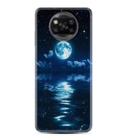 Kılıfland Xiaomi Poco X3 Kılıf Silikon Resimli Kapak Night Moon Stok 1133