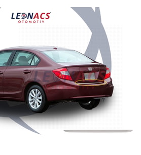 Honda Civic Krom  Bagaj Alt  Çıtası 2012 Üzeri P. Çelik