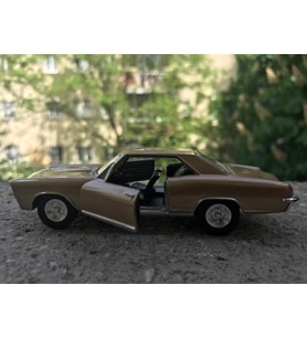 Welly Çek Bırak Metal Model Araba 1965 Buick Riviera 1/32 Ölçek Altın