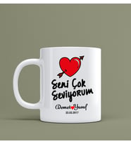 Sevgililer İçin Hediye Kupa Bardak Kişiye Özel Hediye S83