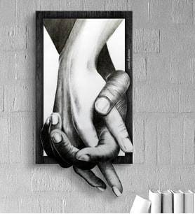 BK Gift Kişiye Özel 3d Ahşap Tablo Black And White 50x30 Cm