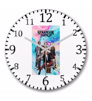 Stranger Things    Duvar Saati Bombeli  Gercek Cam