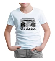 Kaset Çalar - Old School Beyaz Çocuk Tshirt