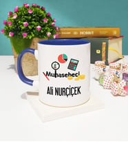 Muhasebeci Kupa Bardak Lacivert