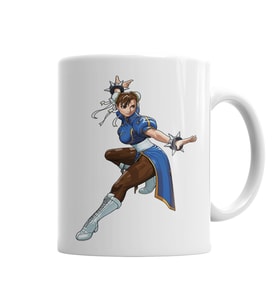 Street Fighter Chun Li Blue Kupa Bardak Porselen