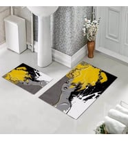 Banyo Halısı Ikili Klozet Takımı Kaymaz Tabanlı (60 xm x 100 cm + 40 cm x 60 cm) 