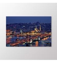 Arty Tablo Galata Köprüsü Tablo (Karışık)