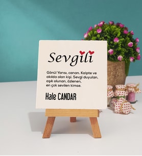 Sevgililer Günü Hediyesi Sevgili Tasarımlı Kişiye Özel Sevgililer Günü Hediyesi Dekoratif Taş Baskı 