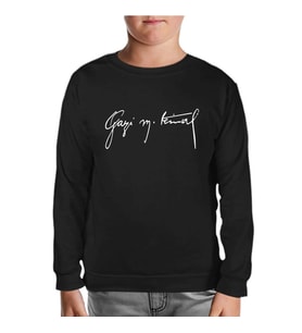Atatürk - Gazi Mustafa Kemal Siyah Çocuk Sweatshirt
