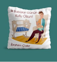 BK Gift Kişiye Özel Babalar Günü Temalı Yastık 20622