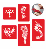 Dragon Ejderha Dövmesi Şablon Seti Tattoo SPREYSİZ