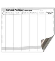 MIKNATISLI PANO HAFTALIK PLANLAYICI YAZ SİL 50X70 CM