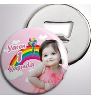 Doğum Günü Gökkuşağı Açacaklı Magnet
