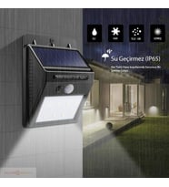 TechnoSmart Hareket Sensörlü Güneş Enerjili Şarj Olabilen 20 Ledli Bahçe Aydınlatma Lambası DışMekan