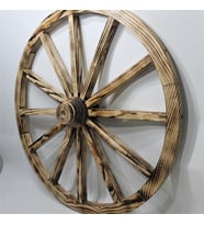 Otantik Çarşı Ahşap At Arabası Tekeri 100 cm.