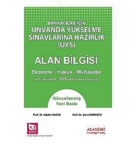 Bankacılar İçin Unvanda Yükselme Sınavlarına Hazırlık Alan Bilgisi