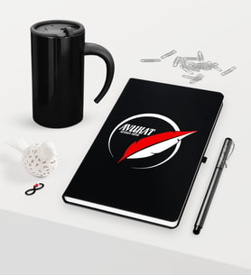 BK Gift Kişiye Özel Avukat Temalı Siyah Defter Kalem ve Termos Mug Seti - 13 (Model 1)
