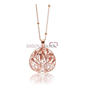 Söğütlü Silver Özel tasarım ağaç kolye