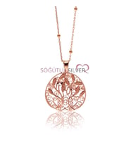 Söğütlü Silver Özel tasarım ağaç kolye