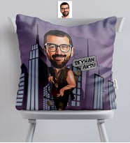 BK Gift Kişiye Özel Bay Okçu Karikatürlü  Yastık