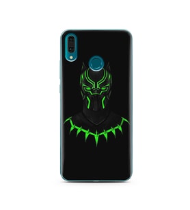 Black Panter Tasarım Süper Şeffaf Silikon Telefon Kılıfı Huawei Y9 2019