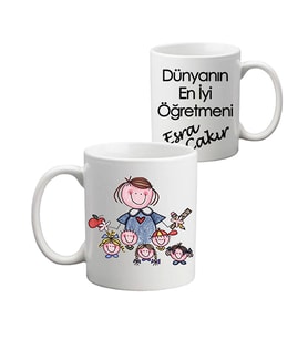 Öğretmenler Günü Hediyesi - Sınıf Öğretmeni İsimli Kupa Bardak