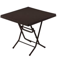 Comfort Palmiye Rattan Katlanır Masa Bahçe Balkon Masası 80*80