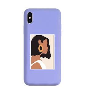 Lila Lansman Telefon Kılıfı Iphone X