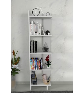 Moonlife Basic Dekoratif Kitaplık Beyaz