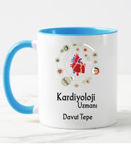 Kardiyoloji Uzmanı Kupa Bardağı Mavi
