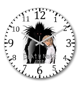 Death Note Kira Duvar Saati Bombeli Gercek Cam