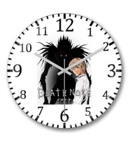 Death Note Kira Duvar Saati Bombeli Gercek Cam