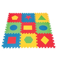 Pilsan Eğitici Eva Oyun Karosu Puzzle Geometrik Şekiller Oyun Halısı