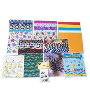 Hayal Sepeti Origami Kağıt Seti Karışık 100 lü Paket - Hediyeli