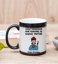 Bak Kendime De Kahve Yaptım Sihirli Kupa Bardak