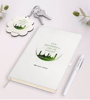 BK Gift Kişiye Özel Din Kültürü Ve Ahlak Bilgisi Öğretmeni Beyaz Defter Kalem Ve Anahtarlık Hediye Seti-1 (Model 1)