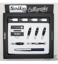 Scrikss Kaligrafi Seti Metal - Lacivert  Scrikss Calligraphy  İsme Özel Kalem  Hediye Kalem