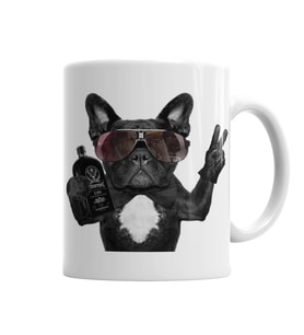 Bulldog Hangover Pug Köpek Kupa Bardak Porselen