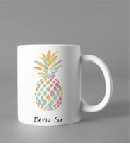 Kişiye Özel Ananas Tasarımlı Kupa