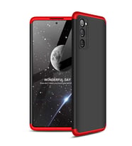 Galaxy S20 FE Kılıf Zore Ays Full Koruma Kılıf (Siyah-Kırmızı)