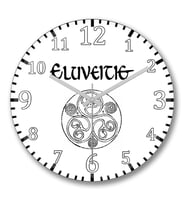 Eluveitie Duvar Saati Bombeli Gercek Cam