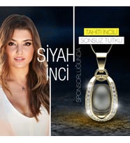 Siyah İnci Dizi Kolyesi Aaa Kalite Tahiti