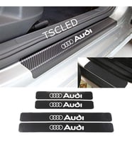Audi Karbon Kapı Eşiği Koruma Sticker Yapıştırma (4Adet)
