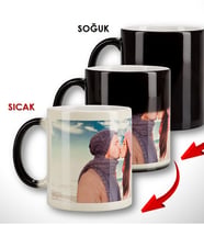 Kişiye Ve İsme Özel Fotoğraf Ve Yazı Baskılı Sihirli Kupa Bardak