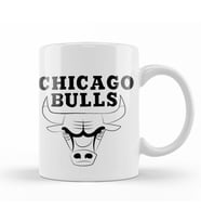 Chicago Bulls Logo Kupa Bardak Porselen