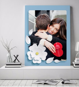 BK Gift Kişiye Özel Fotoğraflı Sanatsal Kanvas Tablo 10  (50x70cm.)