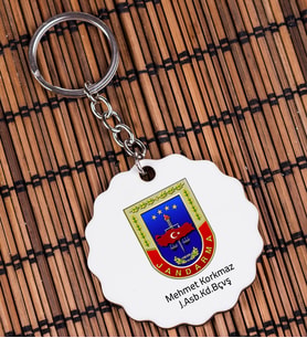 Jandarma Amblemli Anahtarlık