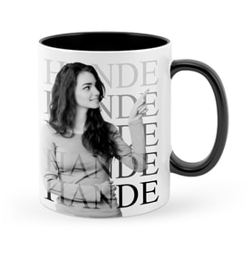 BK Gift Kişiye Özel Fotoğraflı Siyah Kupa Bardak  11
