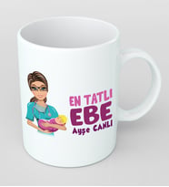 Kişiye Özel En Tatlı Ebe Kupa Bardak